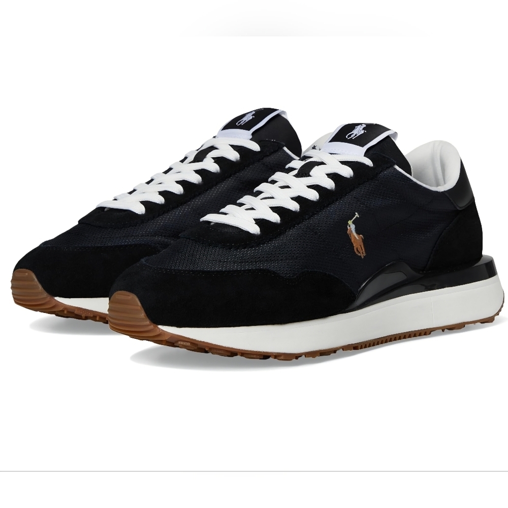 Polo Ralph Lauren Train 89 Suede-Paneled Sneakers US Mens Size 9 NIB